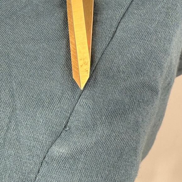 Michael Stars Solange Dress Size Small NEW Tie Waist Maxi Pebble Blue NWOT - Picture 8 of 15